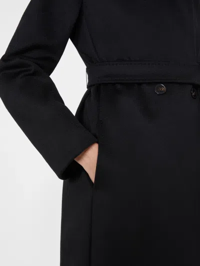 Max Mara Bcollag Belted Double-breasted Coat In Black