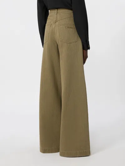 Max Mara Belt Loop Casual Pants In Brown