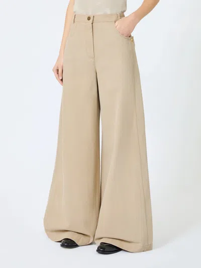 Max Mara Belt Loop Casual Pants In Neutral