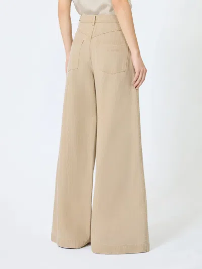 Max Mara Belt Loop Casual Pants In Neutral