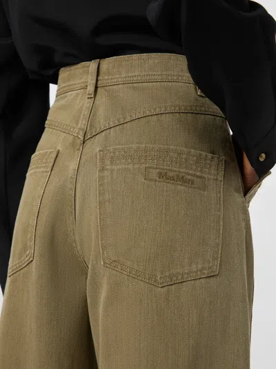 Max Mara Belt Loop Casual Pants In Brown