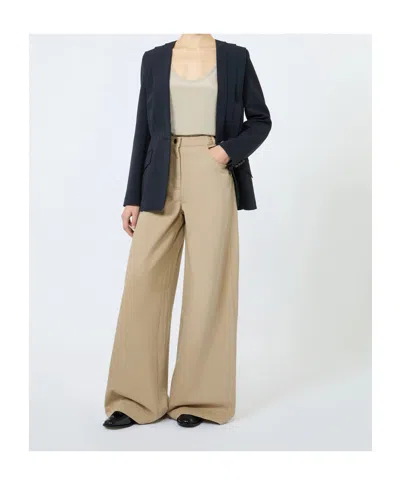 Max Mara Belt Loop Casual Pants In Neutral