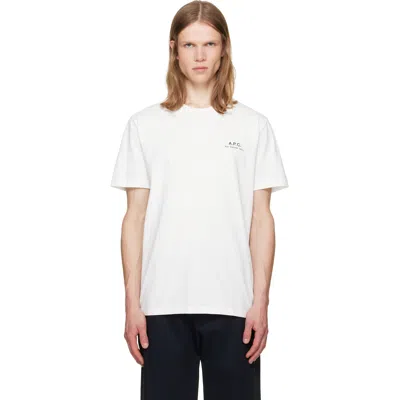 A.p.c. A. P.c. Logo-detail T-shirt In White