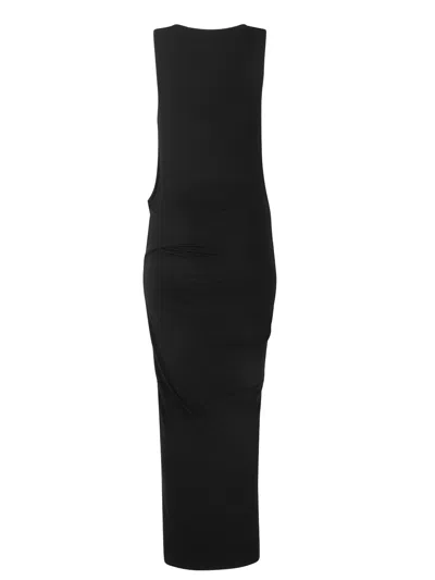 Entire Studios Drape Dress In Black