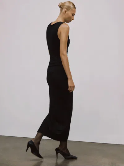 Entire Studios Drape Dress In Black
