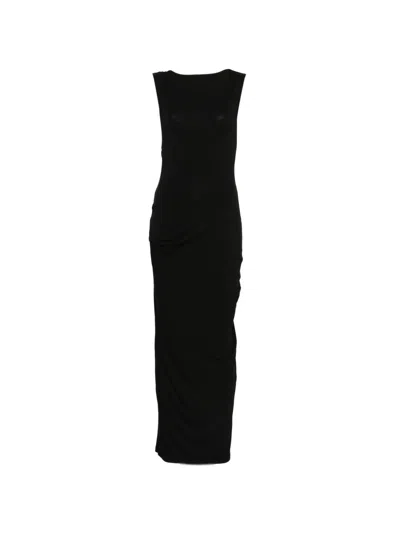Entire Studios Drape Dress In Black
