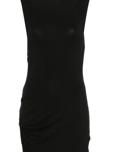 Entire Studios Drape Dress In Black