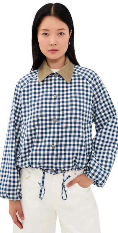 Barbour Ovingham Gingham Bomber Jacket In Multi