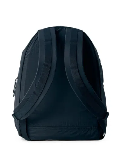 Stone Island Logo-patch Zip-pocket Backpack In Blue