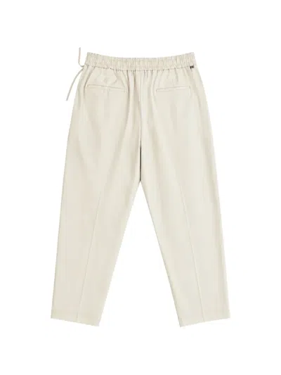 Be Able Pleated Elasticated Trousers In Neutral