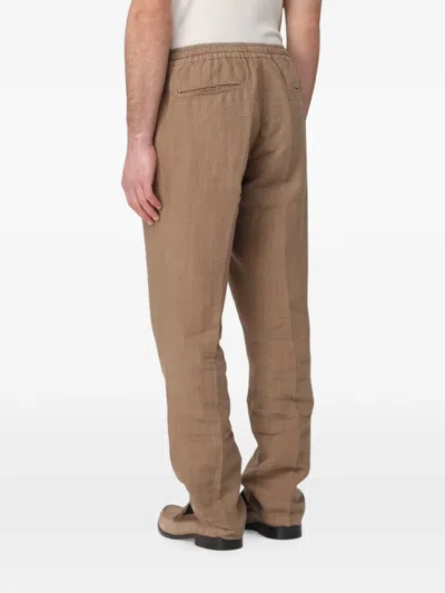 Boglioli Drawstring Elasticated Trousers In Brown