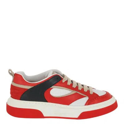 Ferragamo Cassina Shaped Inserts Sneaker In Multi