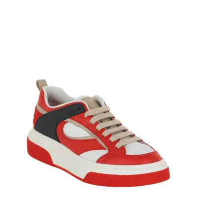Ferragamo Cassina Shaped Inserts Sneaker In Multi