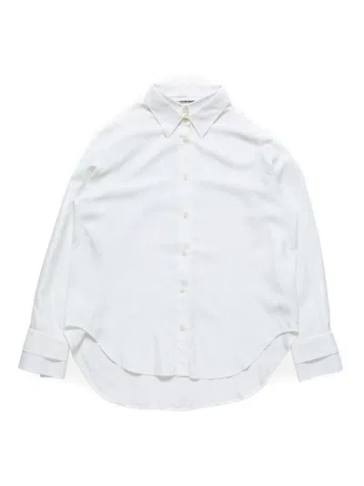 Acne Studios Layered Button Up Shirt In White