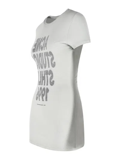 Acne Studios Cold Grey Cotton T-shirt In Gray