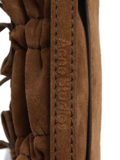 Acne Studios Micro Crossbody In Brown