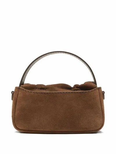 Acne Studios Micro Crossbody In Brown