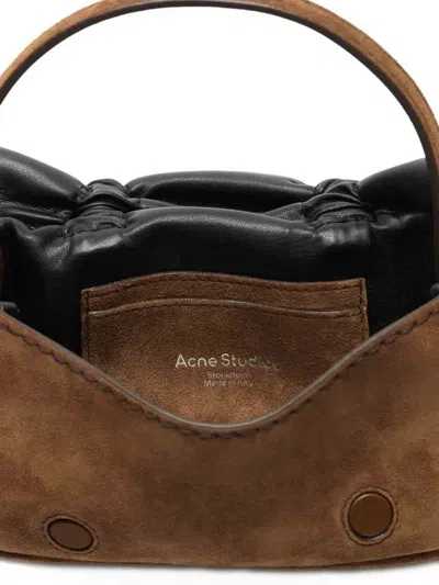 Acne Studios Micro Crossbody In Brown