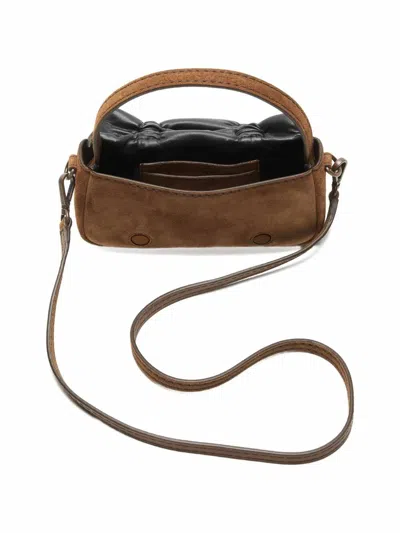 Acne Studios Micro Crossbody In Brown