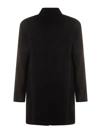 Montecore Collared Coat In Black