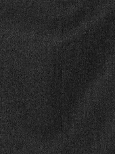Maison Margiela Anthracite Virgin Wool Jacket With Button In Black