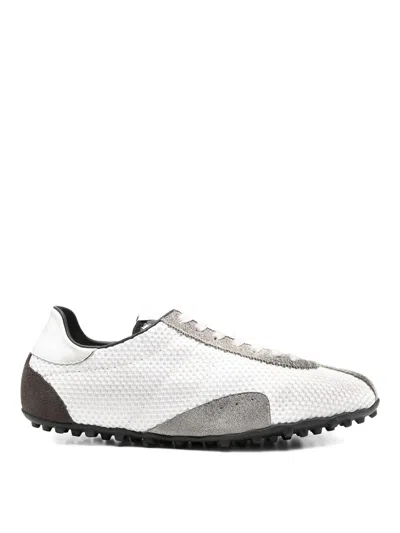 Maison Margiela Timeless Leather Sneakers For Men In White