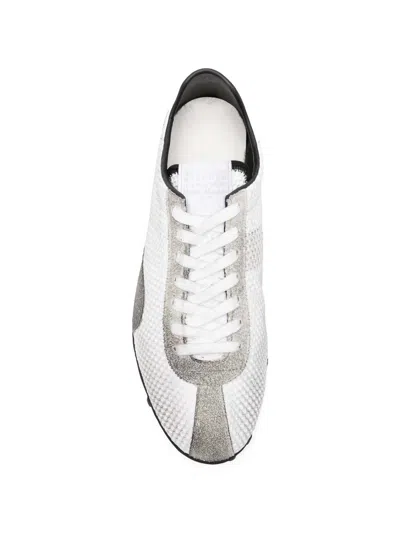 Maison Margiela Timeless Leather Sneakers For Men In White