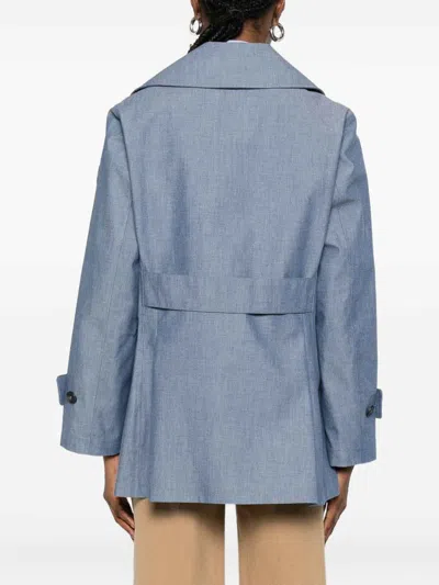 Save The Duck Sela Double-breasted Jacket In Blue