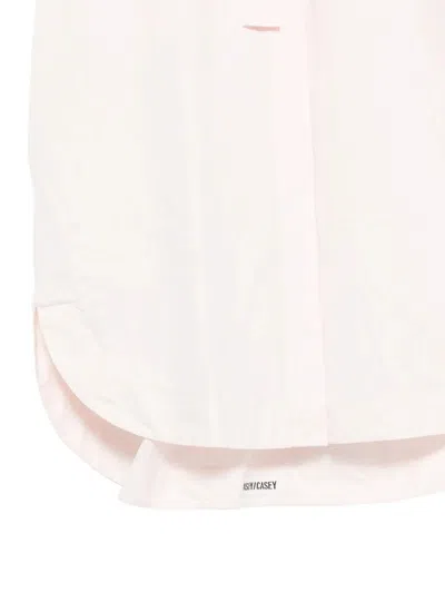 Casey Casey Belted Button-front Dress In Pink