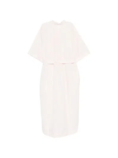 Casey Casey Belted Button-front Dress In Pink
