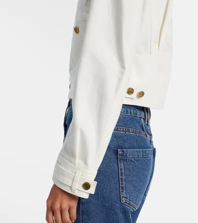 Balmain Denim Jacket In White
