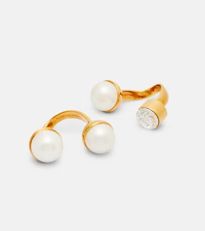 Dries Van Noten Embellished Ring In Transparent