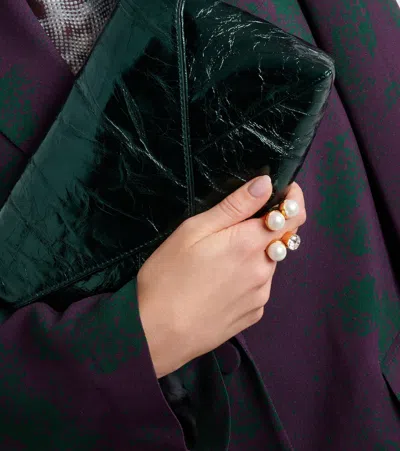 Dries Van Noten Embellished Ring In Transparent