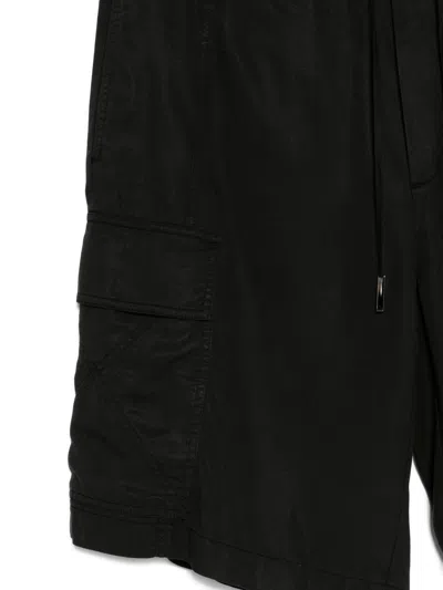 Iceberg Cargo Drawstring Shorts In Black