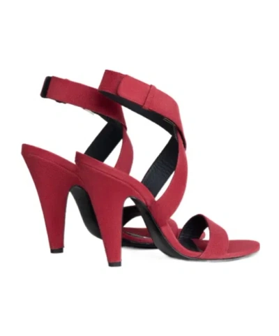 Alaïa Red Cone Leather Sandals In Red