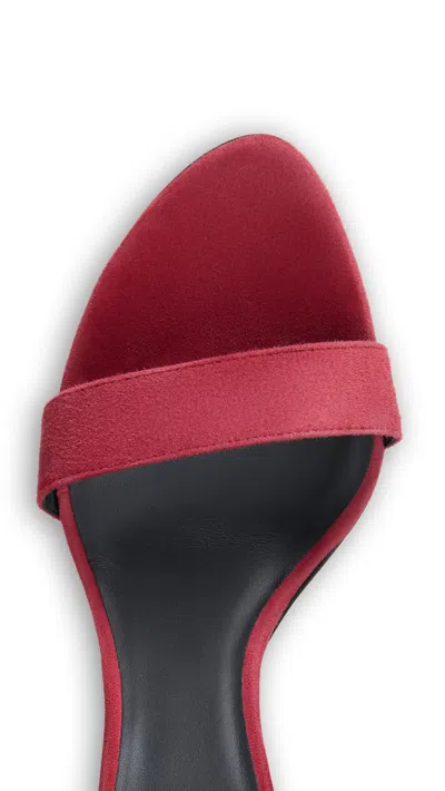 Alaïa Red Cone Leather Sandals In Red