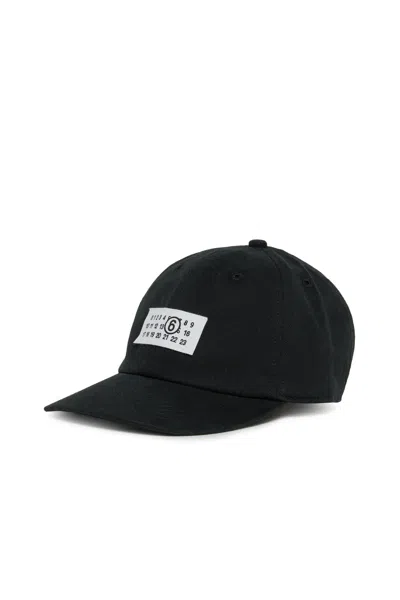 Mm6 Maison Margiela Baseball Cap With Logo In Black