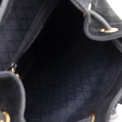 Pre-owned Gucci Black Suede Backpack ()