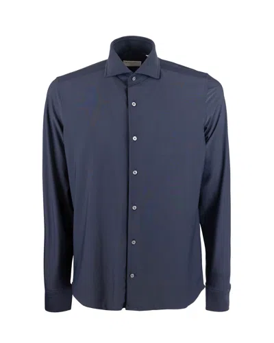 Ghirardelli Camicia Classica Elasticizzata Nera In Blue