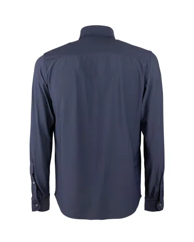 Ghirardelli Camicia Classica Elasticizzata Nera In Blue