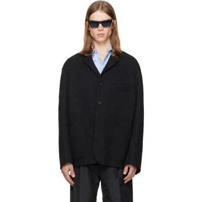 Jil Sander Double Split Sport Jacket In Black