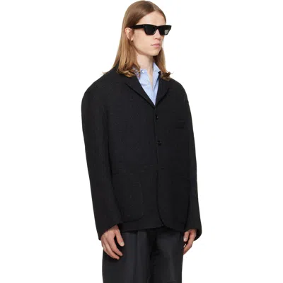 Jil Sander Double Split Sport Jacket In Black