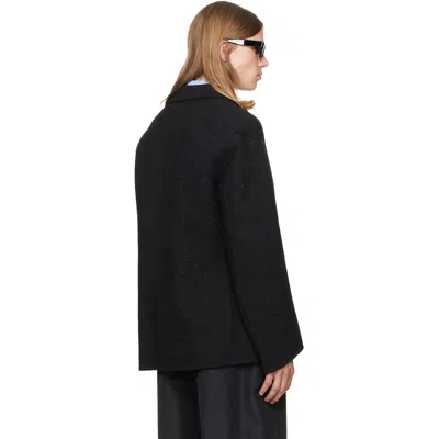 Jil Sander Double Split Sport Jacket In Black