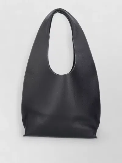 A.p.c. Shoulder Bag Shopper Dual Handles Texture In Black