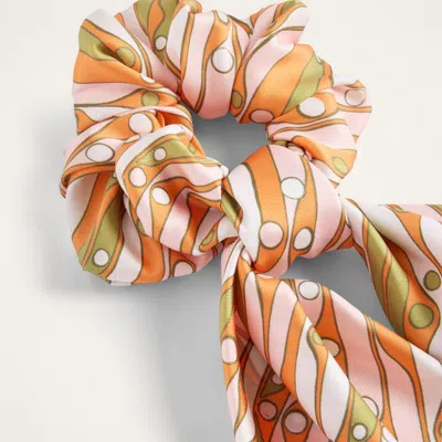 La Doublej Bow Scrunchie In Pattern