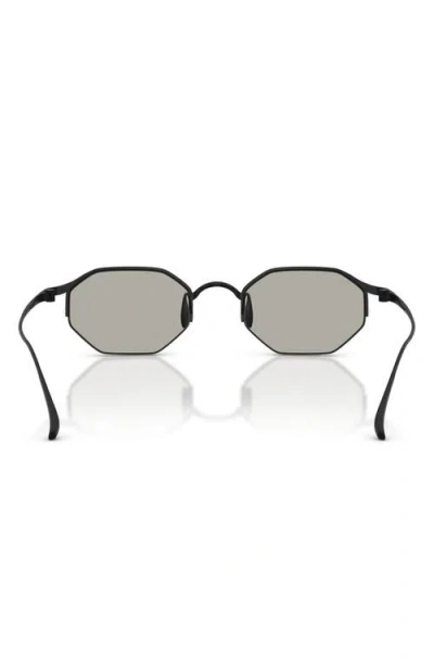Armani Exchange Ax  49mm Rectangular Sunglasses In Gray