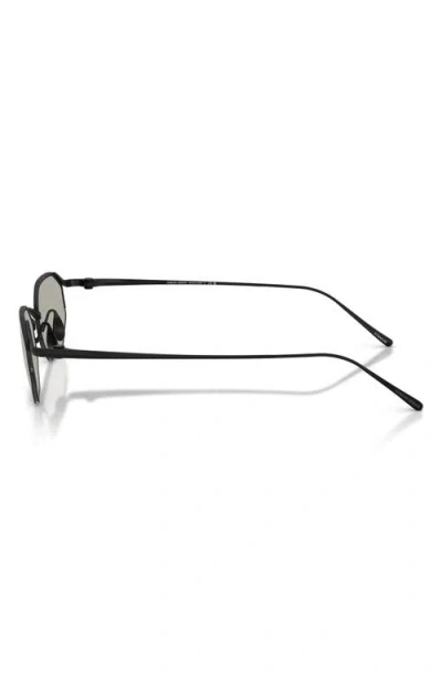 Armani Exchange Ax  49mm Rectangular Sunglasses In Gray