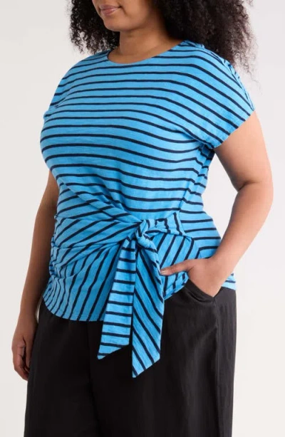 Caslonr Caslon(r) Drop Shoulder Tie Front Top In Multi