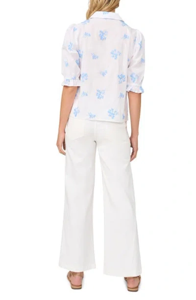 Halogenr Halogen(r) Puff Sleeve Top In Multi