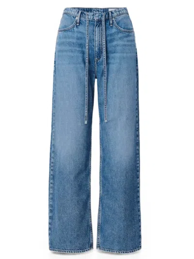 Rag & Bone Phoebe Drawstring Jeans In Blue
